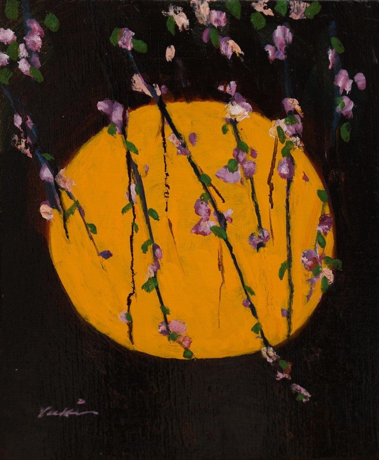 冠月に桜